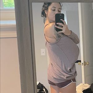 Free people drapey long sleeve oversized thermal.